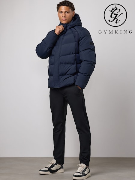 Blue - Regular Gym King Precision Puffer Jacket
