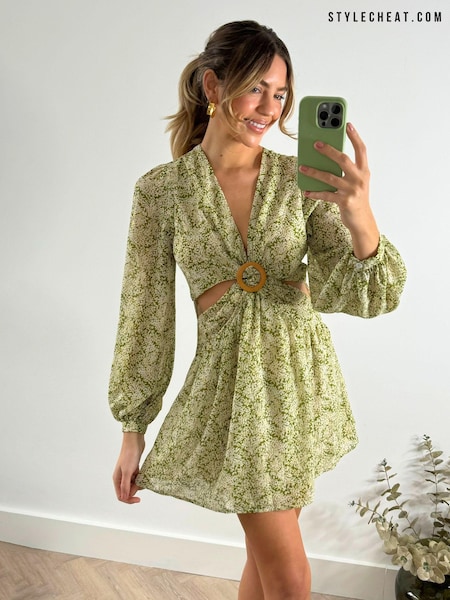 Style Cheat Tasha Mini O Ring Floral Summer Mini Dress (169737) | €19
