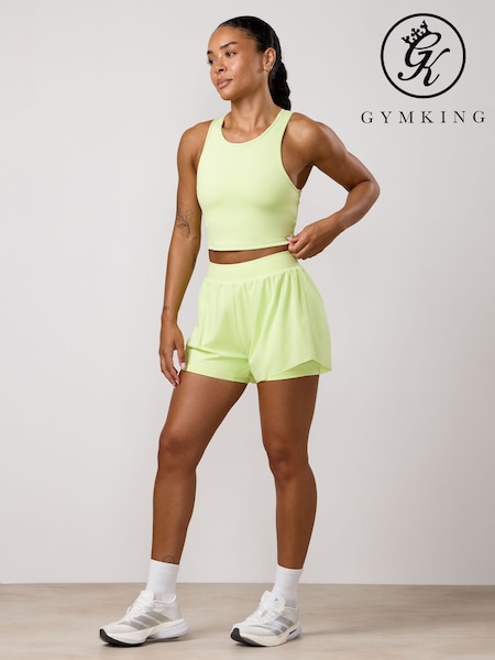 Green - Gym King Precision Running Shorts