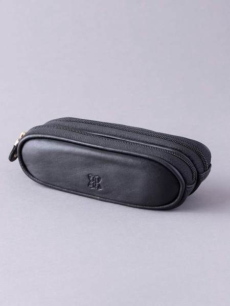 Lakeland Leather Black Leather Double Glasses Case (169839) | kr420