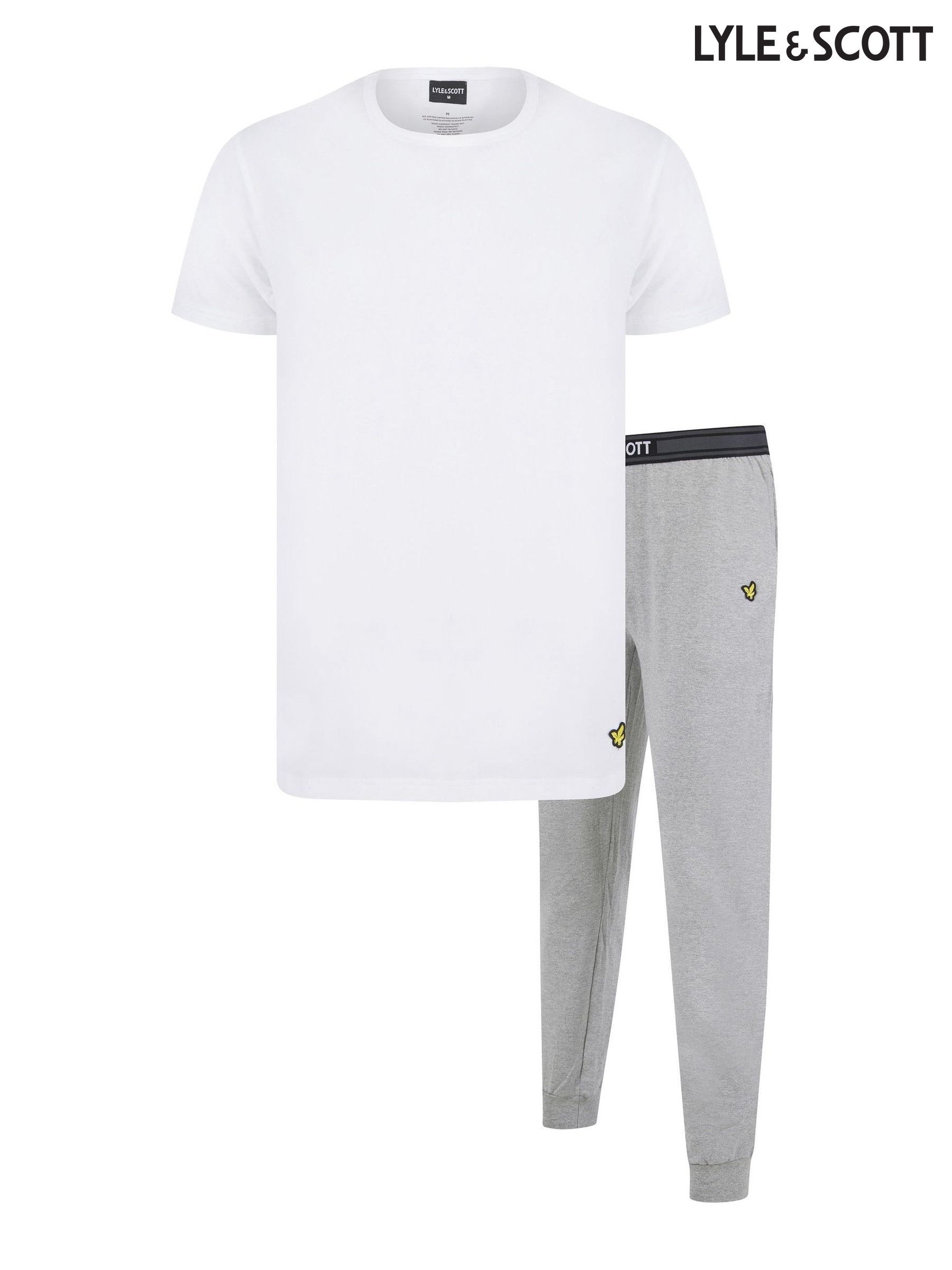 Lyle and scott grey joggers sales