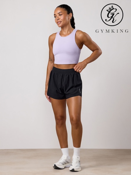 Black - Gym King Precision Running Shorts