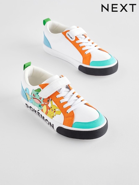 White Pokemon One Strap Elastic Lace Trainers (170450) | € 21 - € 28
