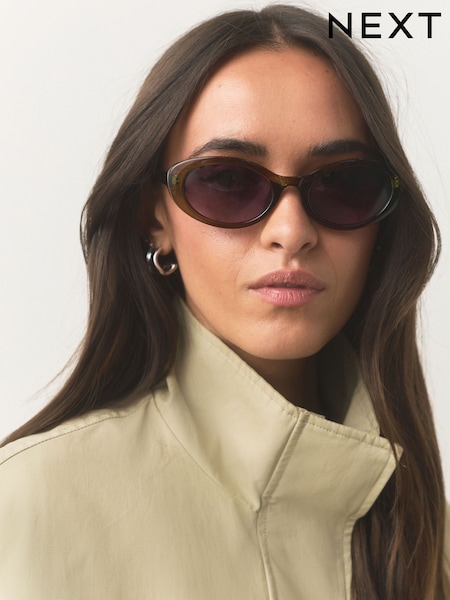Green - Oval Sunglasses