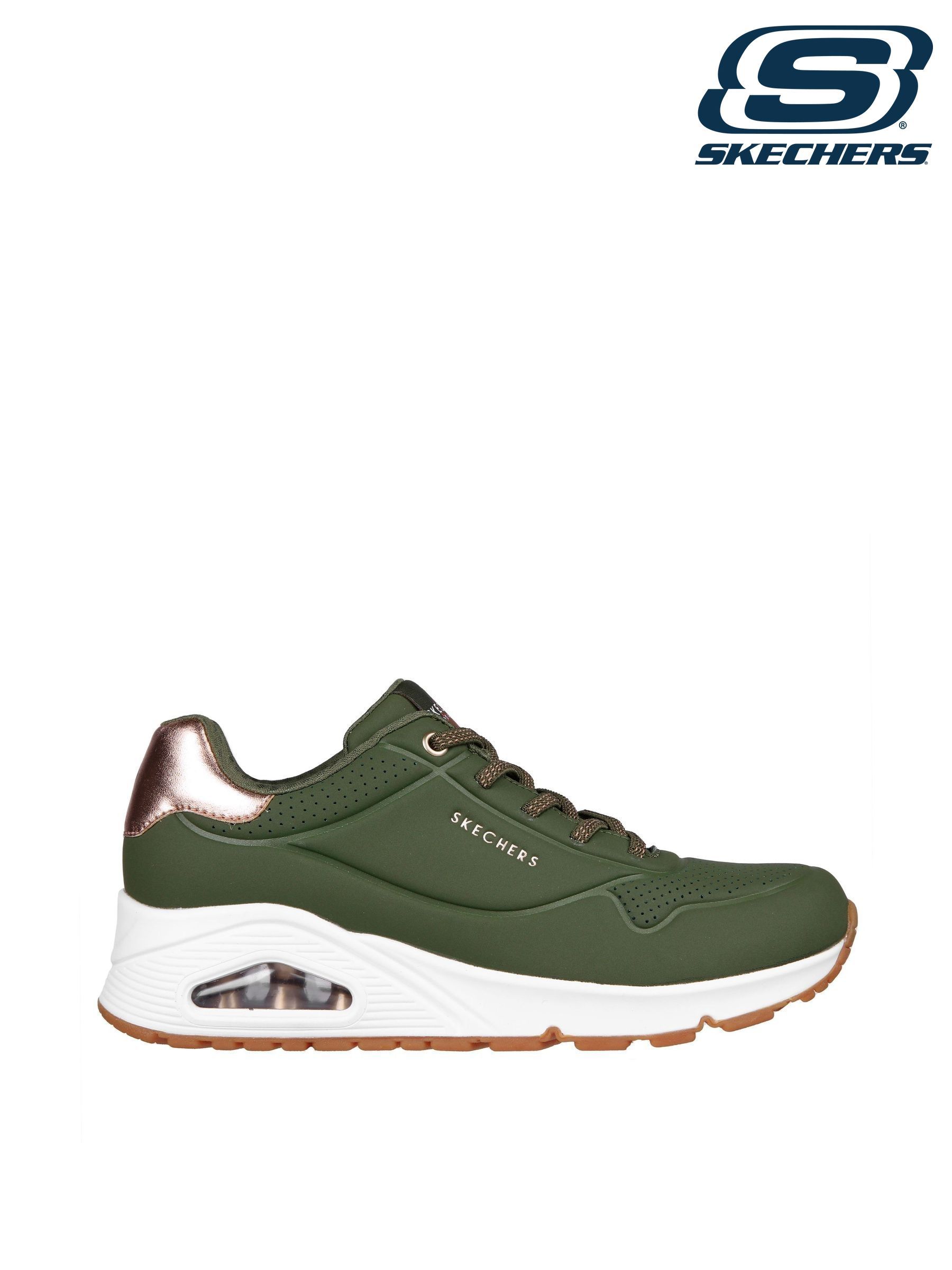 Womens olive green skechers outlet