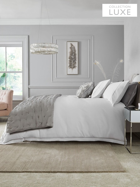 Collection Luxe 600 Thread Count 100% Cotton Sateen Luxury Duvet Cover And Pillowcase Set (171212) | ‏294 ر.ق. - ‏451 ر.ق.