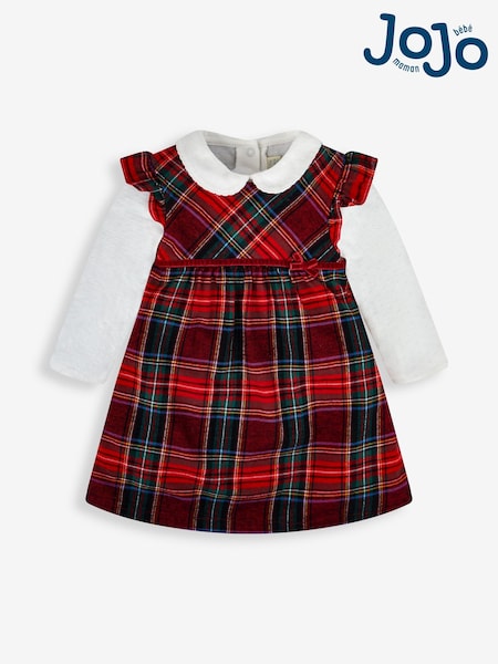 JoJo Maman Bébé Tartan Baby Dress & Body Set (171248) | ‏18 ر.ع.‏