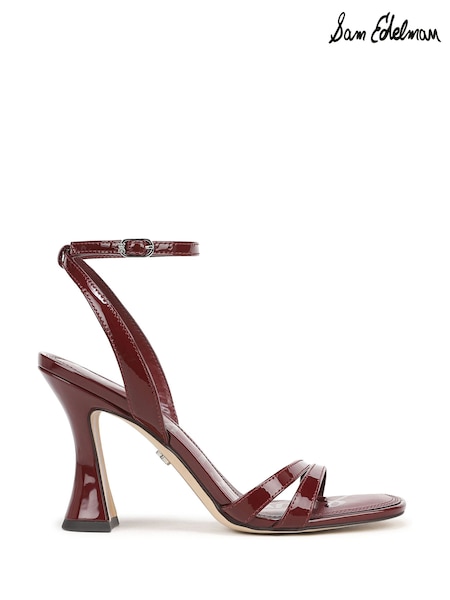 Red - Sam Edelman Junie Regular Fit Ankle Strap Sandals