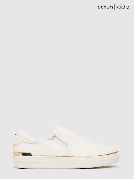 Schuh Moon White Slip On Trainers (171576) | 9 €
