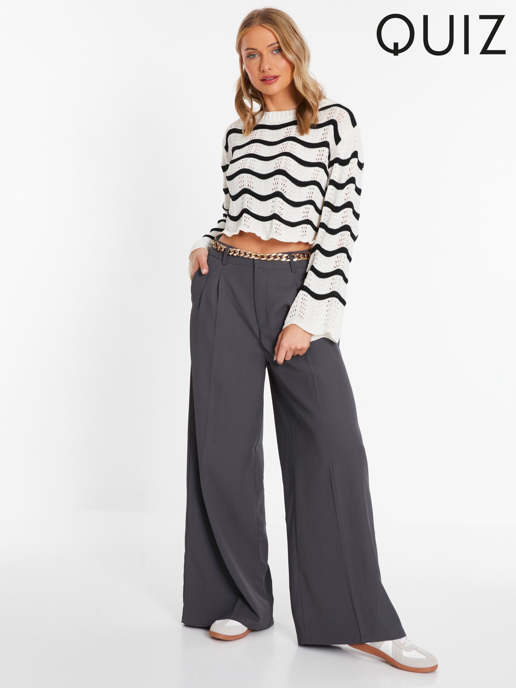 Women s Trousers Quiz Wide Leg Formal Sale Next Estonia
