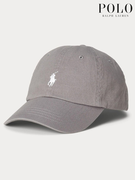 Gris - Polo Ralph Lauren Chino Twill 100% Cotton Logo Cap (172079) | 78 €