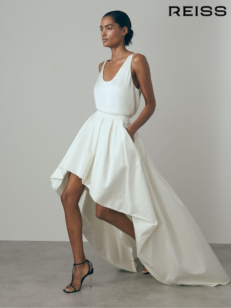 Reiss Ivory Eden High-Low Bridal Skirt (173016) | €645