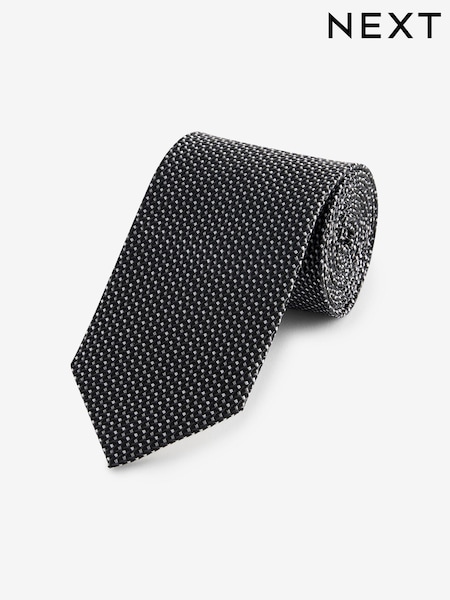 Charcoal Grey Silk Textured Tie (173847) | €25