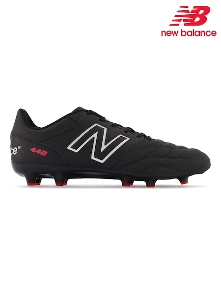 New Balance Black Mens 442 v2 Team Firm Ground Football Boots (173898) | €68
