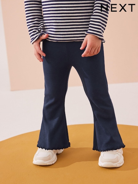 Marineblauw - Geribbelde flare legging (3 mnd-7 jr) (174033) | € 6 - € 9