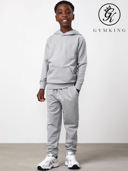 Grey - Gym King Victory Loopback Joggers