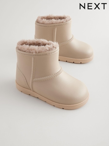 Neutral Warm Lined  Lightweight Ankle Boot Wellies (175092) | €8 - €9