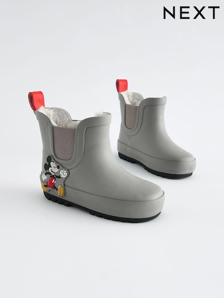 Neutral Mickey Mouse Warm Lined Ankle Wellies (175101) | €20 - €23