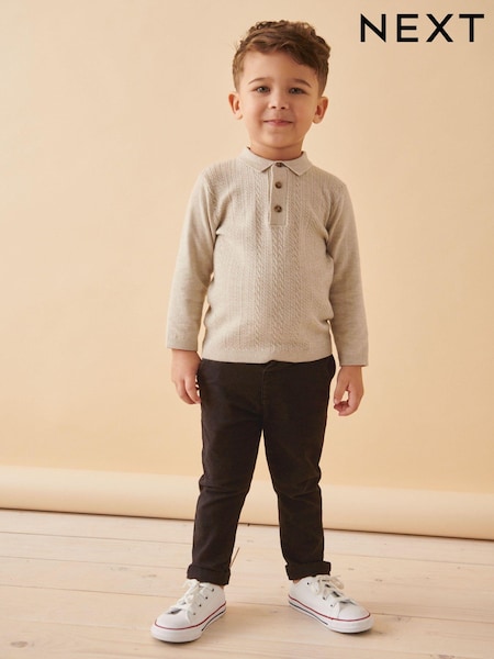 Brown Stretch Chinos Trousers (3mths-7yrs) (175393) | €6.50 - €7.50