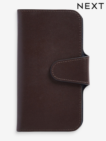 Brown iPhone 14 Pro Leather Wallet Case (175462) | €5