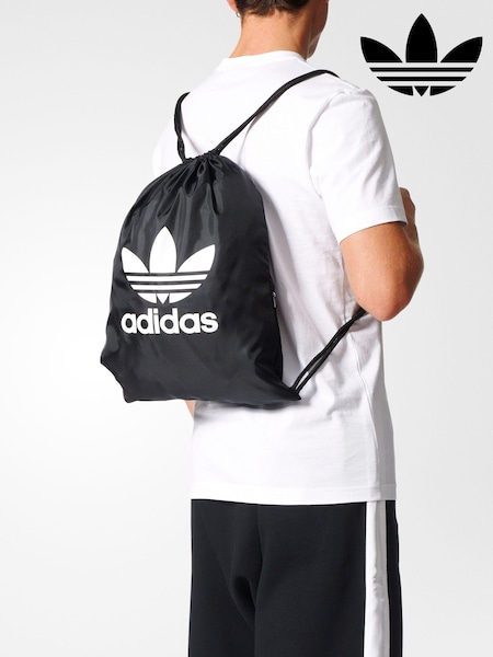 adidas Originals Black Trefoil Gym Sack Bag (175611) | $35