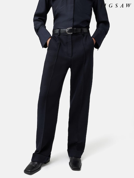 Jigsaw Harley Cotton Turn Up Trousers (175789) | 168 €