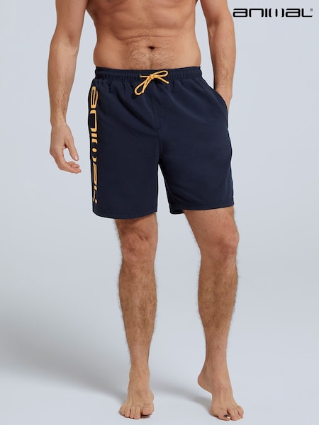 Синий - Animal Mens Deep Dive Quick Drying Board Shorts (175817) | €42
