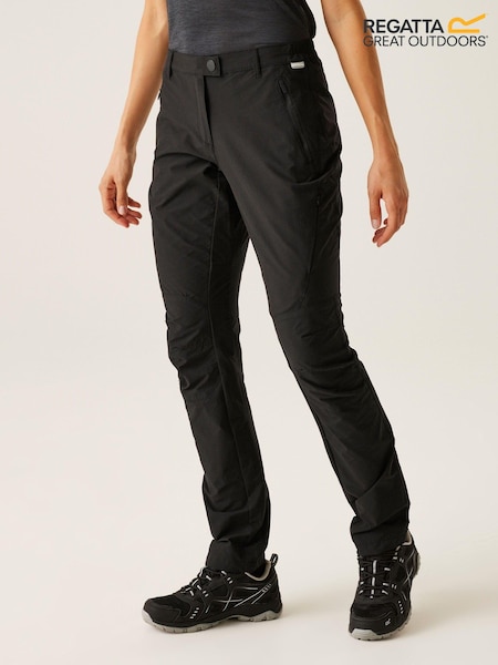 Regatta Black Highton Water Repellent Trousers with UV Protection 40+ (176149) | €30