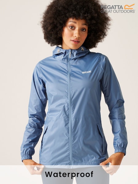 Regatta Blue Womens Waterproof Pack It Jacket III (176262) | €18.50