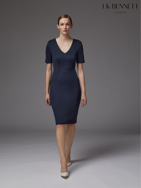 LK Bennett Blue Natasha Dress (176381) | €190