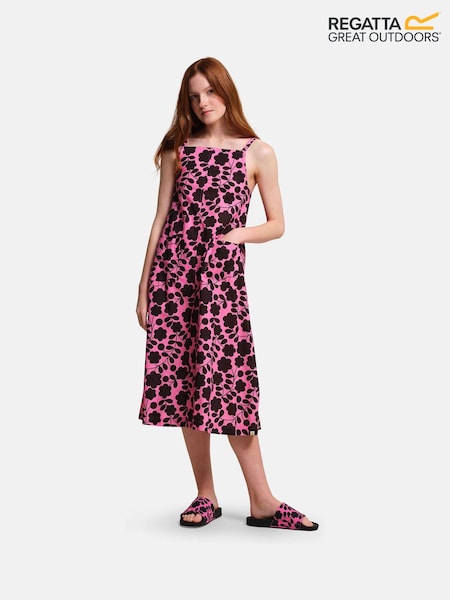 Regatta Pink Orla Kiely II 100% Cotton Sun Dress (176392) | €32