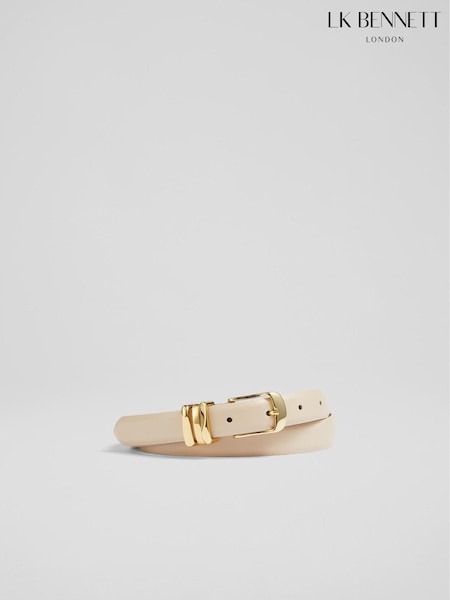 LK Bennett Brown Leather Georgette Belt (176542) | €95