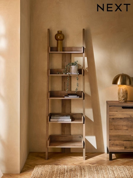 Dark Bronx Oak Effect Ladder Shelf (176577) | €275