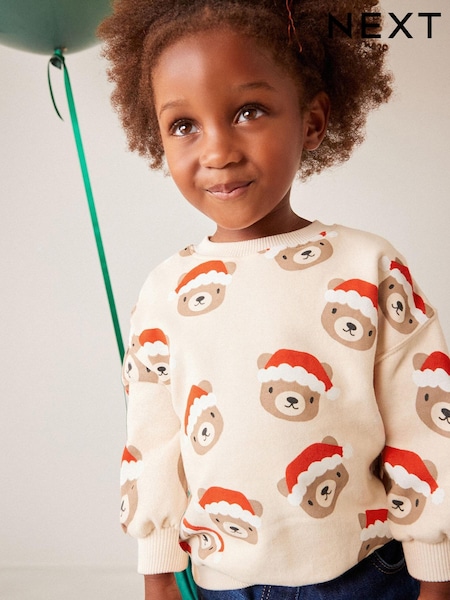 Teddy Bear Christmas Sweatshirt (3mths-7yrs) (176723) | €6.50 - €7.50