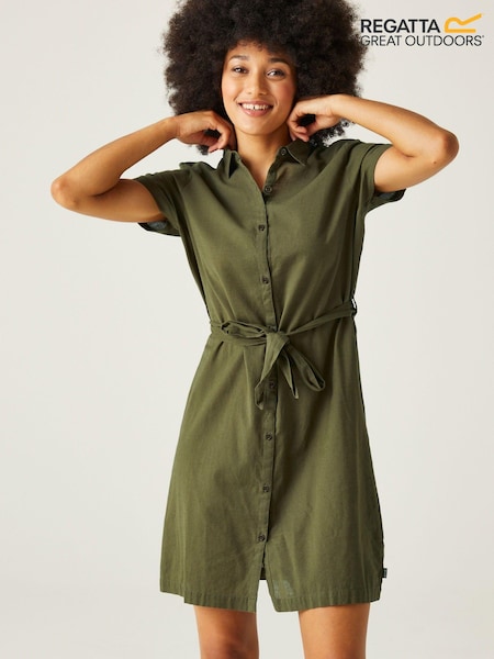 Regatta Green Rema 100% Cotton Dress (177060) | €23