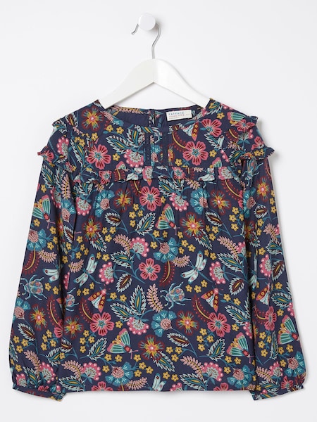 FatFace Blue Eva Garden Floral Blouse (177294) | €12.50