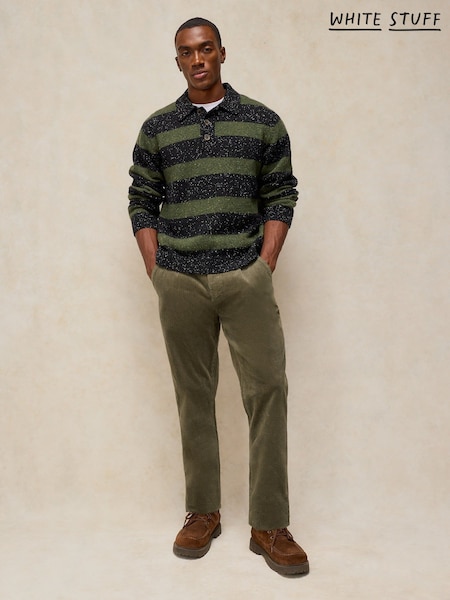 Vert kaki - Regular White Stuff Kimber Cord Trousers