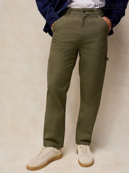 Green - Regular White Stuff Cowes Carpenter Trousers