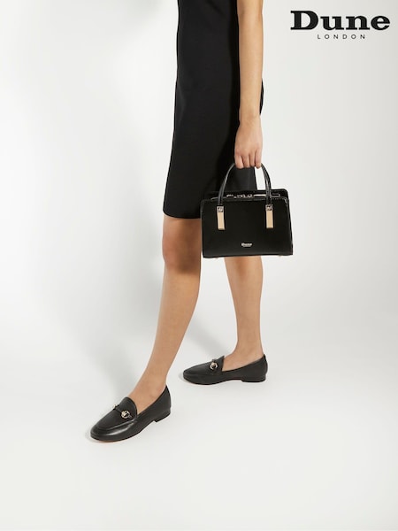 črna - Dune London Slim Grandeur Snaffle Sole Loafers (177797) | € 67