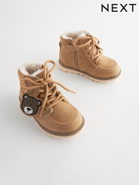 Hellbraun - Bear Apron Front Boots With Zip Fastening (177952) | 28 € - 33 €