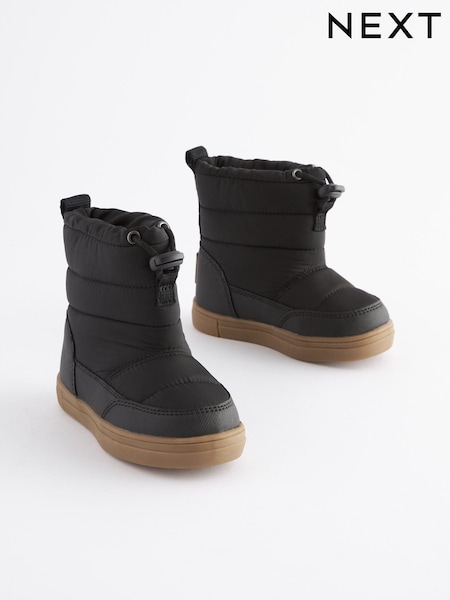 Black Thermal Thinsulate™ Lined Quilted Water Resistant Boots (177960) | AED121 - AED142
