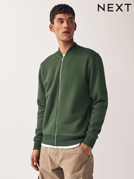 Khaki Green Jersey Bomber Jacket (178013) | €16
