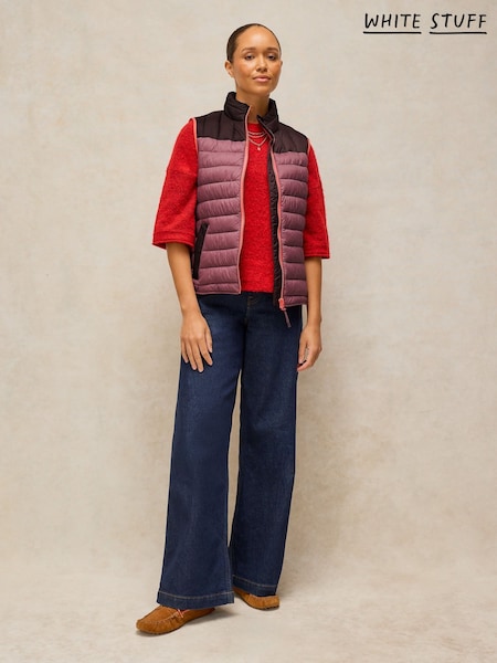 Pink - White Stuff Rhea Quilted Gilet