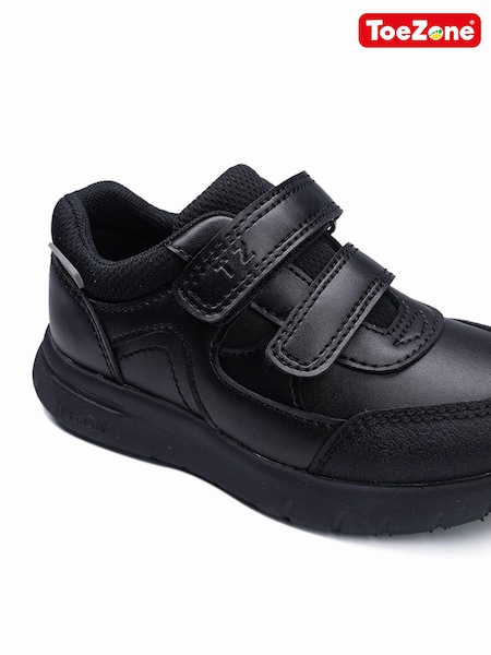 Toezone BAY Black Shoes Super Lightweight Double Rip Tape Fastening Making Your School Days Super Comfy (178207) | 92 zł