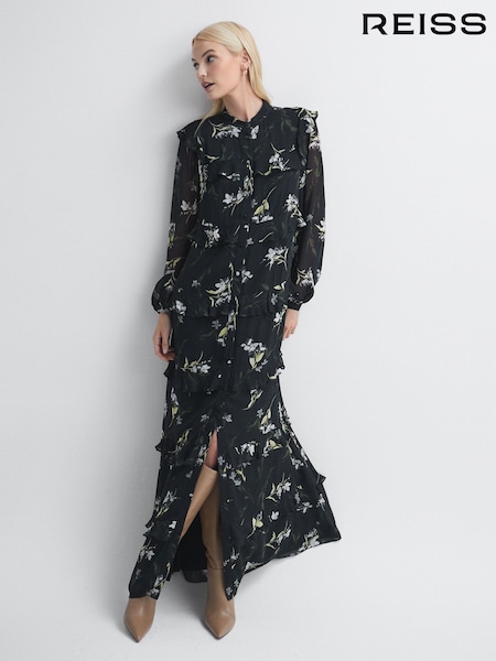 Florere Floral Tiered Maxi Dress (178319) | €398
