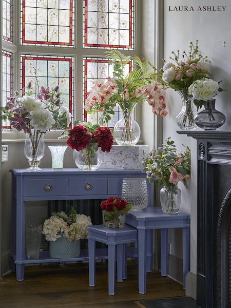 Laura Ashley Dusky Seaspray Henshaw 3 Drawer Console Table (178389) | €802