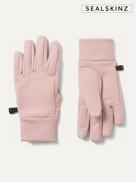 Pink - Regular Sealskinz Acle Waterproof Soft Shell Gloves