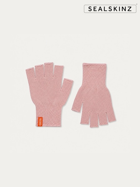 Pink - Regular Sealskinz Thornham Solo Merino Gloves