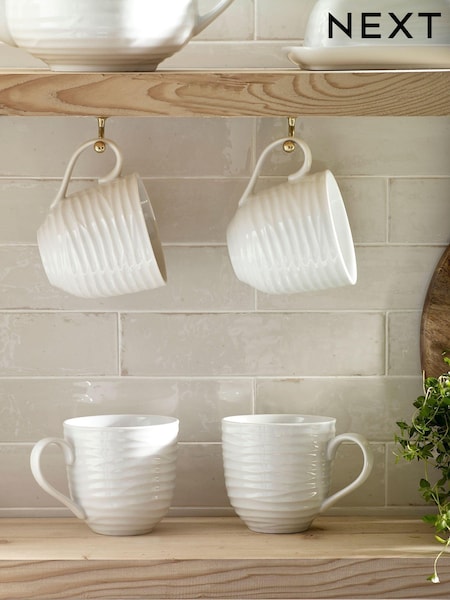 White Malvern Set of 4 Mugs (178523) | AED102