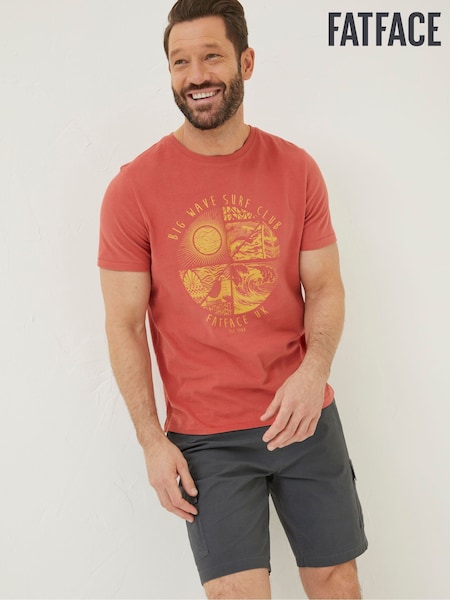 FatFace Red Surf Club T-Shirt (178554) | €17.50